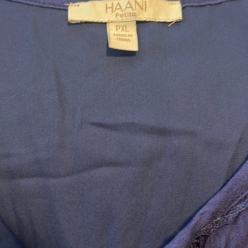⭐️Haani, Navy Casual Dress, Tasseled,Completely Lined, Excellent Condition, PXL - Picture 8 of 9